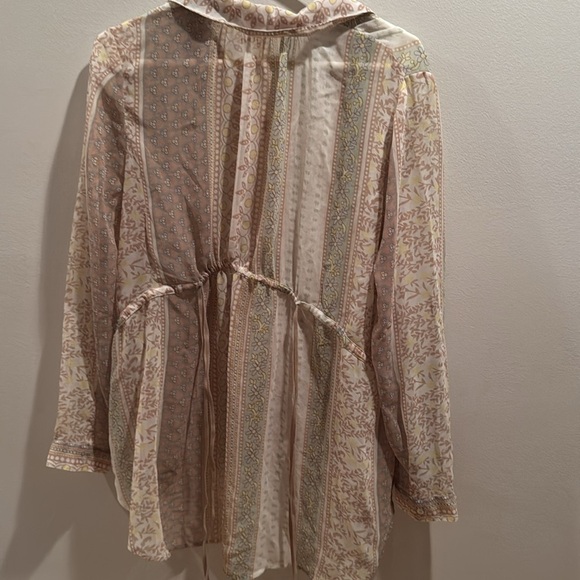 Free People Moonlight Mile sheer button top medium - Picture 6 of 9